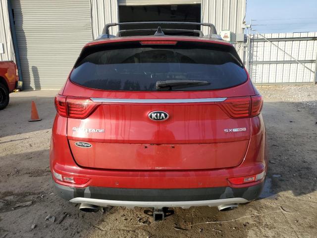 KNDPRCA63H7242485 - 2017 KIA SPORTAGE SX RED photo 6