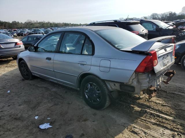 2HGES16532H502736 - 2002 HONDA CIVIC LX SILVER photo 2