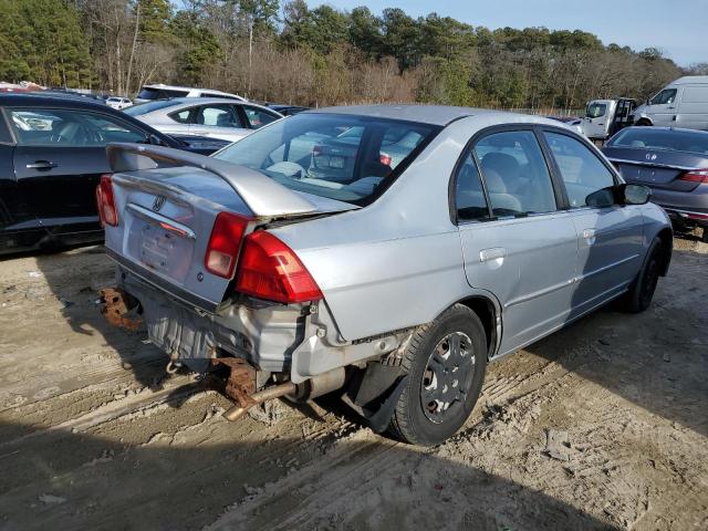 2HGES16532H502736 - 2002 HONDA CIVIC LX SILVER photo 3