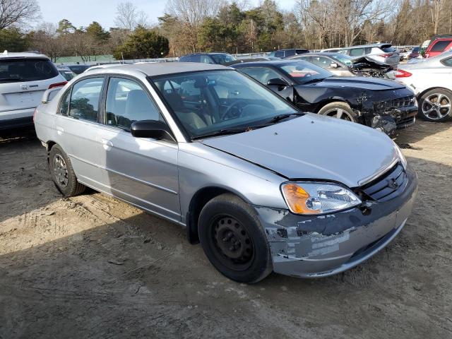 2HGES16532H502736 - 2002 HONDA CIVIC LX SILVER photo 4