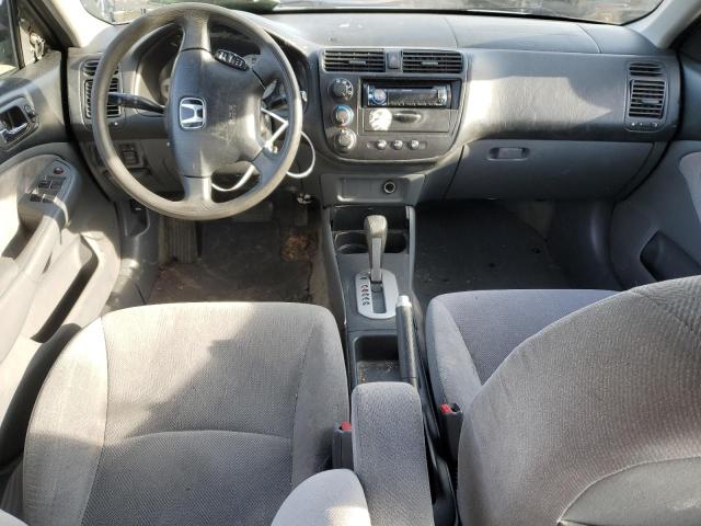 2HGES16532H502736 - 2002 HONDA CIVIC LX SILVER photo 8