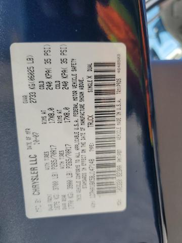 1D7HA16K58J147148 - 2008 DODGE RAM 1500 ST BLUE photo 12