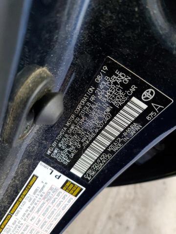 JTNK4RBE4K3072407 - 2019 TOYOTA COROLLA SE Niebieski zdjęcie 12