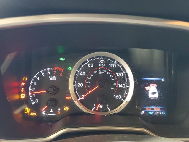 JTNK4RBE4K3072407 - 2019 TOYOTA COROLLA SE Niebieski zdjęcie 9