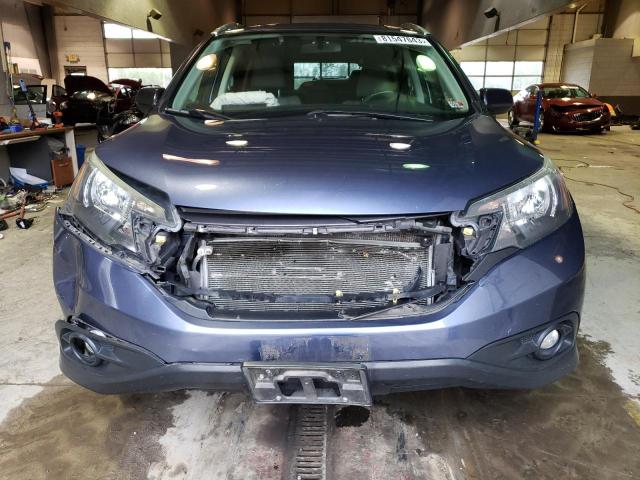 2HKRM3H79EH558468 - 2014 HONDA CR-V EXL BLUE photo 5