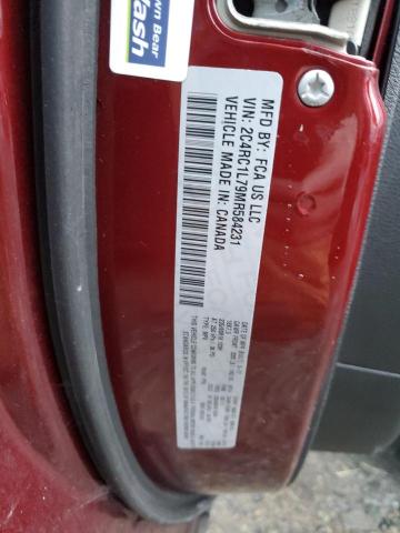 2C4RC1L79MR584231 - 2021 CHRYSLER PACIFICA HYBRID TOURING L RED photo 12