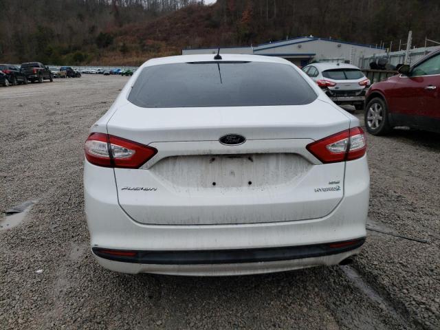 3FA6P0LU8ER266805 - 2014 FORD FUSION SE HYBRID WHITE photo 6