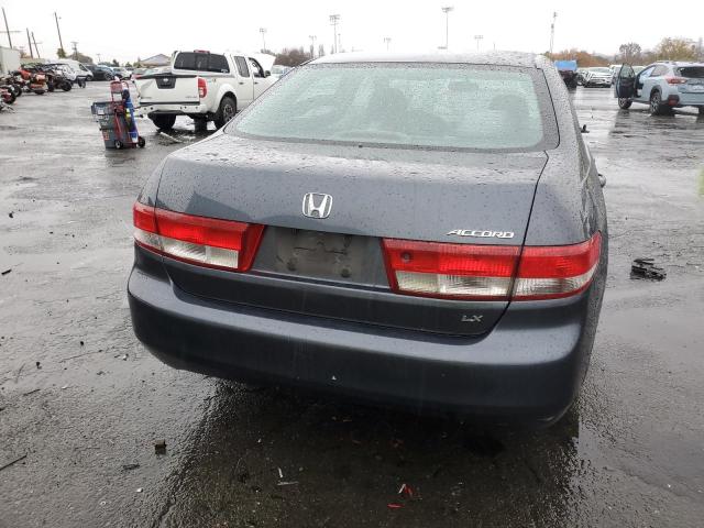 1HGCM56354A080073 - 2004 HONDA ACCORD LX BLUE photo 6