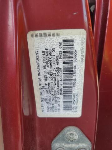 1NXBR12E5XZ301035 - 1999 TOYOTA COROLLA VE 栗色 照片 12