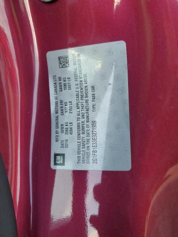 2G1FB1E33E9271959 - 2014 CHEVROLET CAMARO LT BURGUNDY photo 12