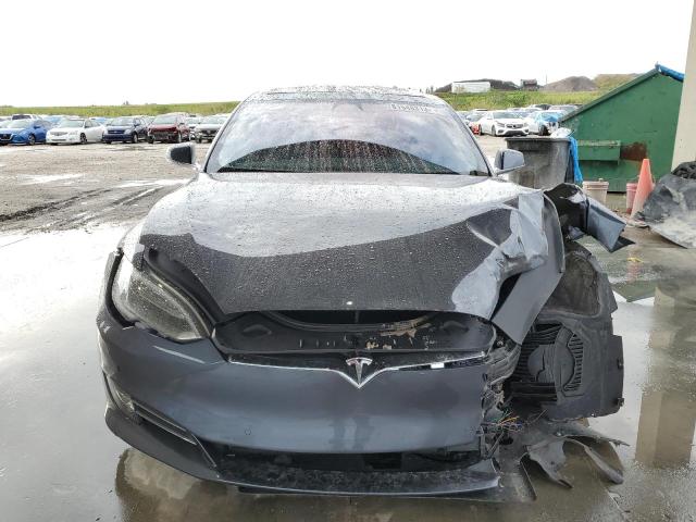 5YJSA1E22HF188037 - 2017 TESLA MODEL S GRAY photo 5