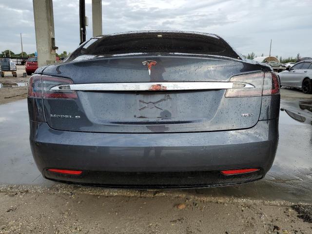 5YJSA1E22HF188037 - 2017 TESLA MODEL S GRAY photo 6