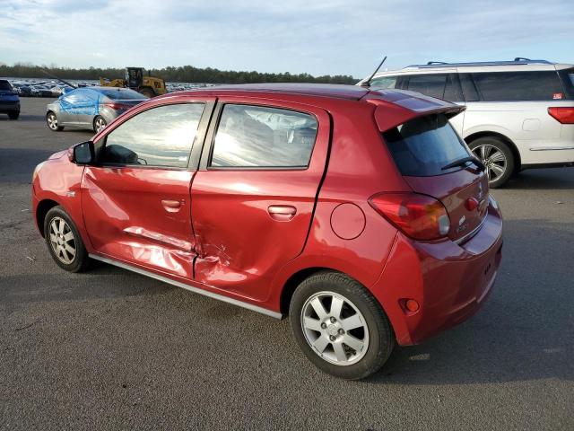 ML32A4HJXFH009862 - 2015 MITSUBISHI MIRAGE ES RED photo 2