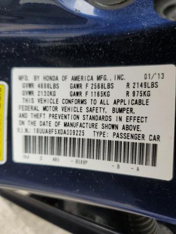 19UUA8F5XDA009225 - 2013 ACURA TL TECH ლურჯი ფოტო 12