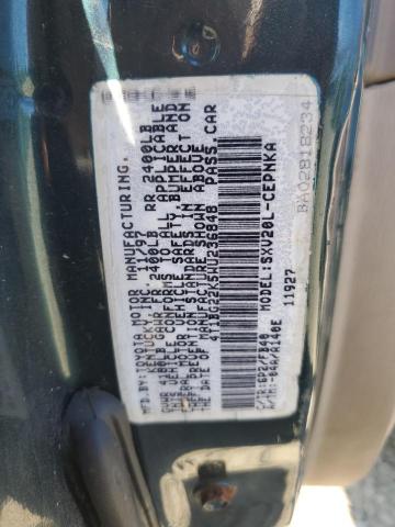 4T1BG22K5WU236848 - 1998 TOYOTA CAMRY CE GREEN photo 12