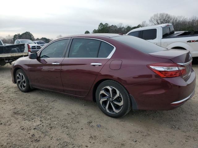 1HGCR2F78GA201735 - 2016 HONDA ACCORD EX RED photo 2