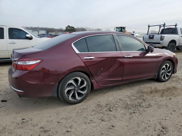 1HGCR2F78GA201735 - 2016 HONDA ACCORD EX RED photo 3