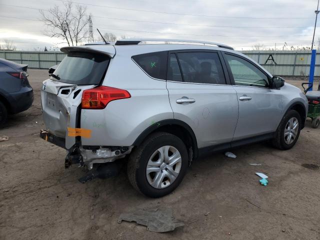 JTMBFREV1FD150846 - 2015 TOYOTA RAV4 LE SILVER photo 3