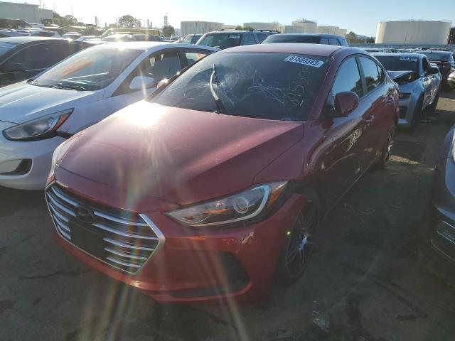 KMHD74LF8HU119368 - 2017 HYUNDAI ELANTRA SE RED photo 1