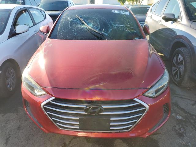 KMHD74LF8HU119368 - 2017 HYUNDAI ELANTRA SE RED photo 5