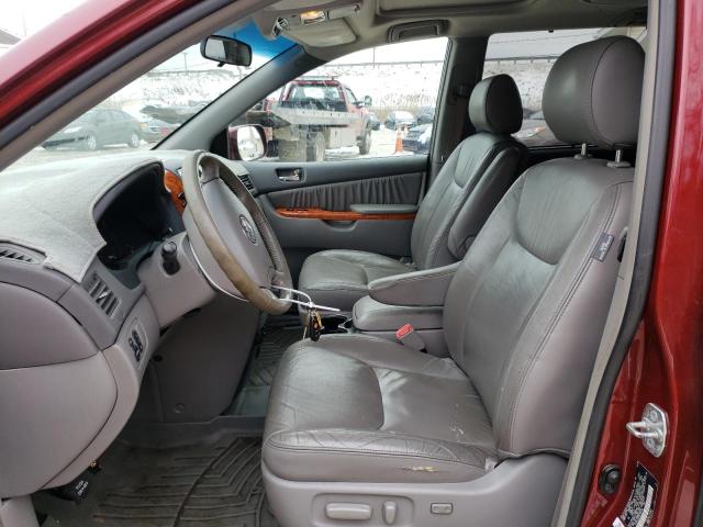 5TDZK22CX8S159136 - 2008 TOYOTA SIENNA XLE RED photo 7