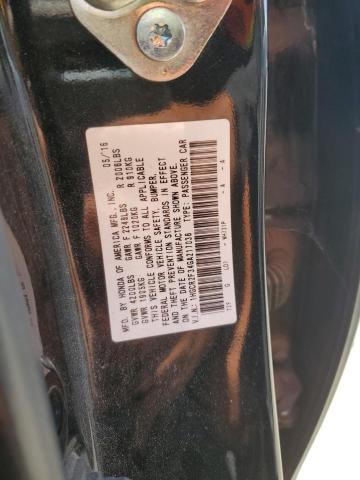 1HGCR2F34GA217038 - 2016 HONDA ACCORD LX 黑色 照片 13