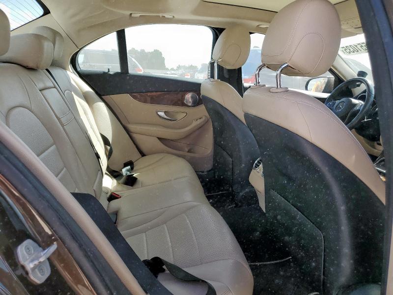 WDDWF4KB1GR143579 - 2016 MERCEDES-BENZ C 300 4MATIC BROWN photo 10