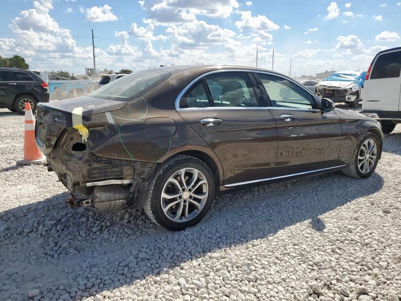WDDWF4KB1GR143579 - 2016 MERCEDES-BENZ C 300 4MATIC BROWN photo 3