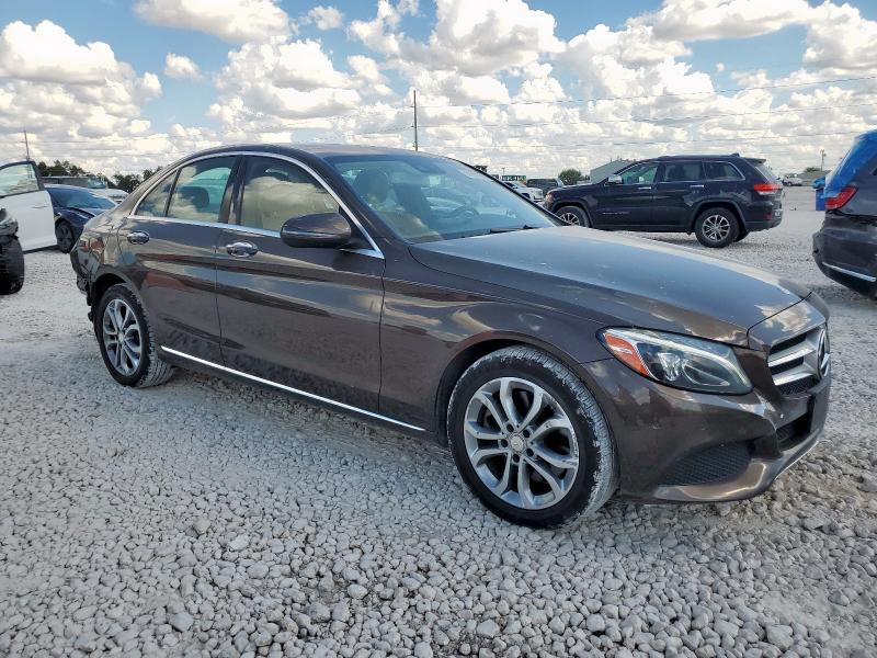 WDDWF4KB1GR143579 - 2016 MERCEDES-BENZ C 300 4MATIC BROWN photo 4