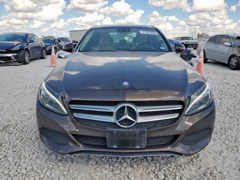 WDDWF4KB1GR143579 - 2016 MERCEDES-BENZ C 300 4MATIC BROWN photo 5