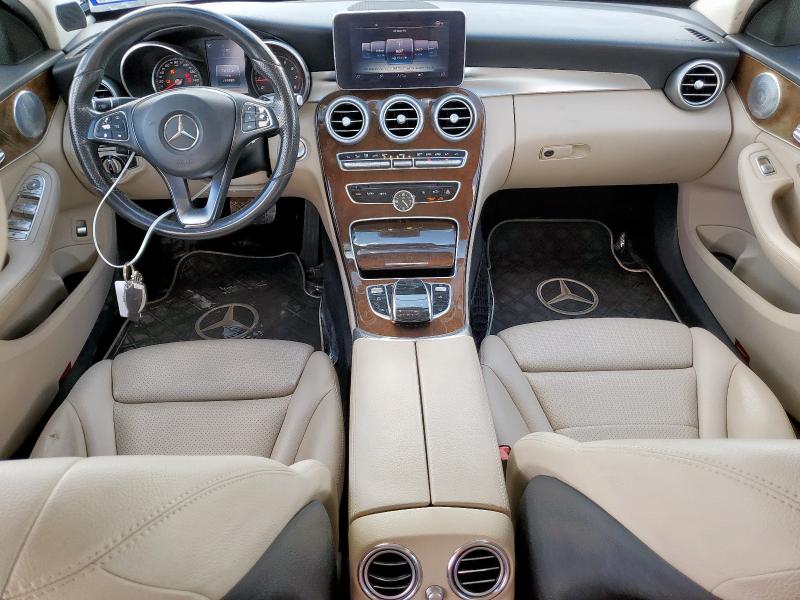 WDDWF4KB1GR143579 - 2016 MERCEDES-BENZ C 300 4MATIC BROWN photo 8