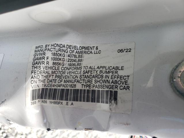 19UDE4H34PA001828 - 2023 ACURA INTEGRA A-SPEC WHITE photo 13