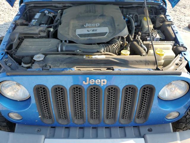 1C4AJWAG8FL585448 - 2015 JEEP WRANGLER SPORT 蓝色 照片 12