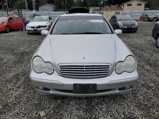 WDBRH81J34F471258 - 2004 MERCEDES-BENZ C 240 SPORTWAGON 4MATIC SILVER photo 5