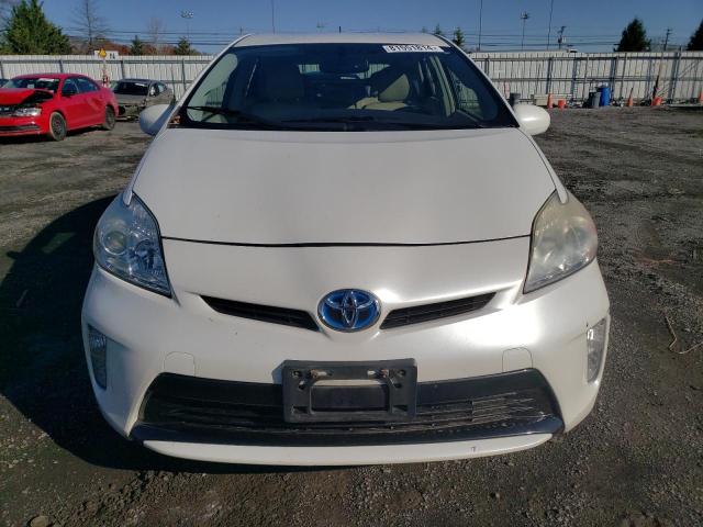 JTDKN3DU2D0345139 - 2013 TOYOTA PRIUS WHITE photo 5