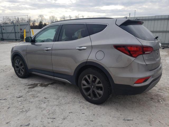 5XYZWDLA3JG566165 - 2018 HYUNDAI SANTA FE S GRAY photo 2