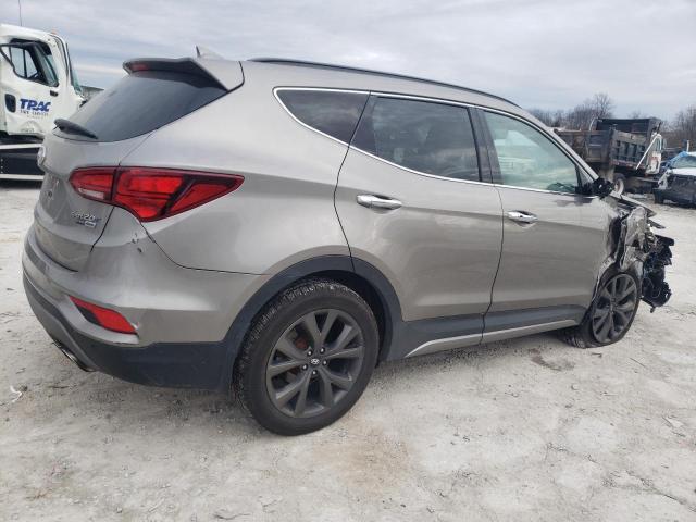 5XYZWDLA3JG566165 - 2018 HYUNDAI SANTA FE S GRAY photo 3