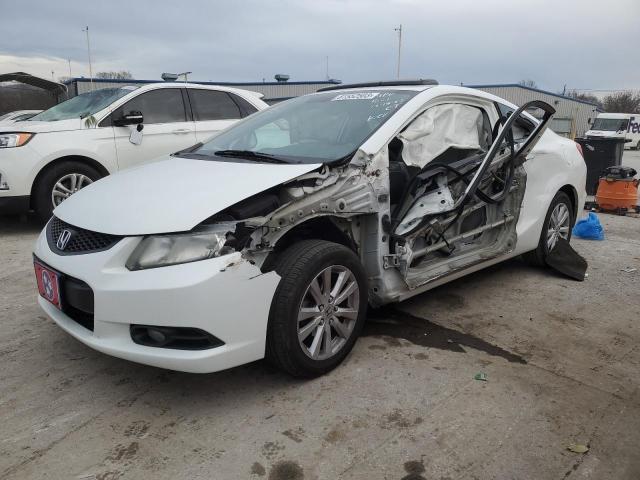 2HGFG3B14CH551661 - 2012 HONDA CIVIC EXL WHITE photo 1