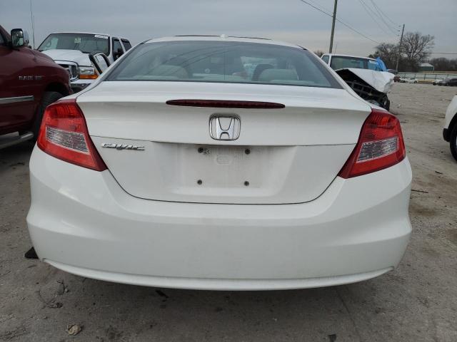 2HGFG3B14CH551661 - 2012 HONDA CIVIC EXL WHITE photo 6