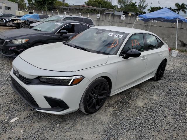 2HGFE2F55NH561244 - 2022 HONDA CIVIC SPORT 白色 照片 1