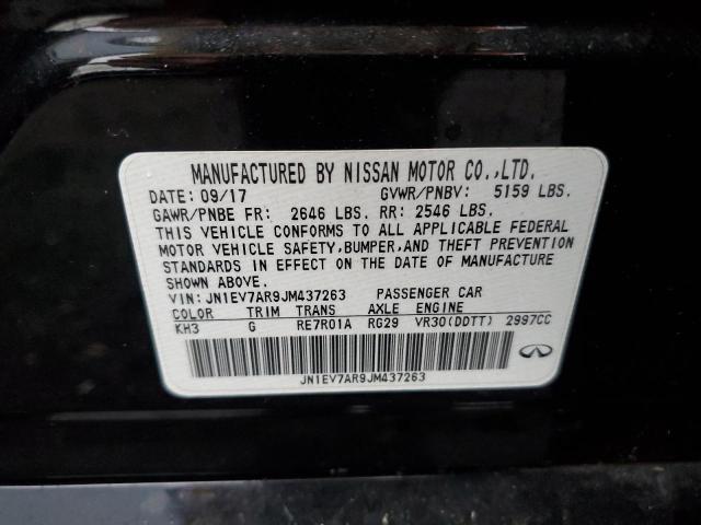 JN1EV7AR9JM437263 - 2018 INFINITI Q50 LUXE BLACK photo 13