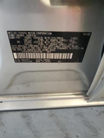JTEHD20V756024780 - 2005 TOYOTA RAV4 SILVER photo 13