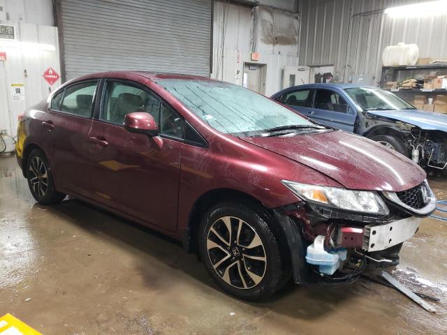 19XFB2F81DE068351 - 2013 HONDA CIVIC EX BURGUNDY photo 4