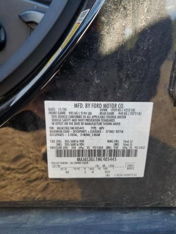 MAJ6S3GL1MC405445 - 2021 FORD ECOSPORT SE Noir photo 13