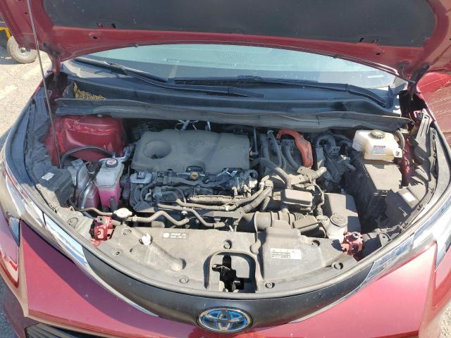 5TDYSKFC0NS052081 - 2022 TOYOTA SIENNA XLE 红色 照片 12