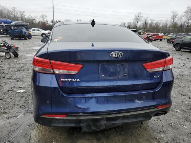 5XXGU4L33GG084257 - 2016 KIA OPTIMA EX BLUE photo 6