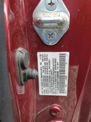 5J6YH28377L006290 - 2007 HONDA ELEMENT LX Qırmızı foto 13