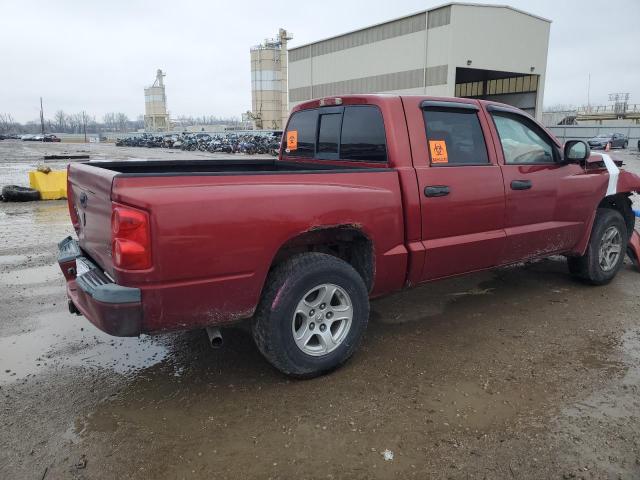 1D7HW48P97S241411 - 2007 DODGE DAKOTA QUAD SLT RED photo 3