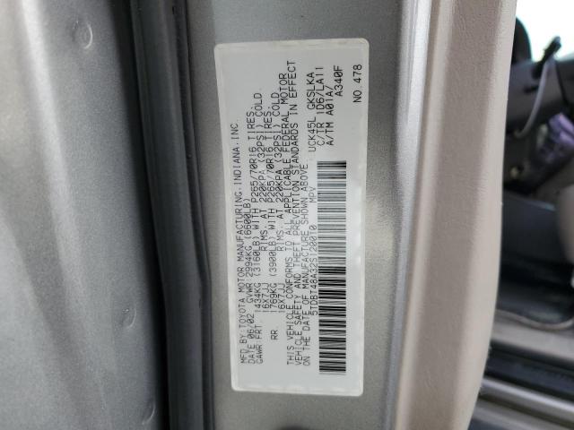 5TDBT48A32S120010 - 2002 TOYOTA SEQUOIA LIMITED SILVER photo 14