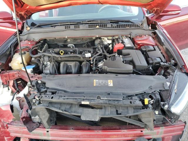 3FA6P0H76ER230470 - 2014 FORD FUSION SE RED photo 11